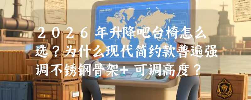 2026年升降吧台椅怎么选？为什么现代简约款普遍强调不锈钢骨架+可调高度？