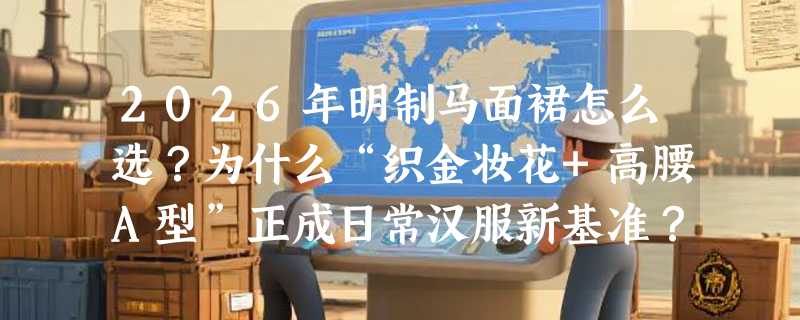 2026年明制马面裙怎么选？为什么“织金妆花+高腰A型”正成日常汉服新基准？