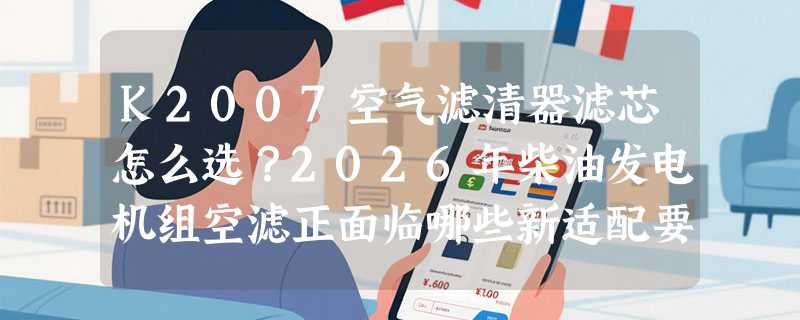K2007空气滤清器滤芯怎么选？2026年柴油发电机组空滤正面临哪些新适配要求？