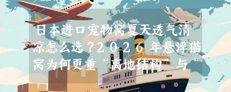 日本进口宠物窝夏天透气清凉怎么选？2026年悬浮猫窝为何更重“离地结构”与“无涂层实木”？