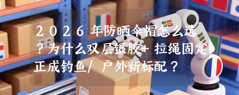 2026年防晒伞帽怎么选？为什么双层银胶+拉绳固定正成钓鱼/户外新标配？