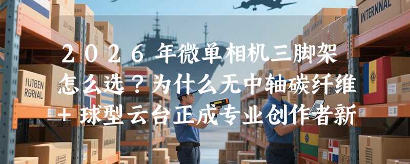 2026年微单相机三脚架怎么选？为什么无中轴碳纤维+球型云台正成专业创作者新基准？