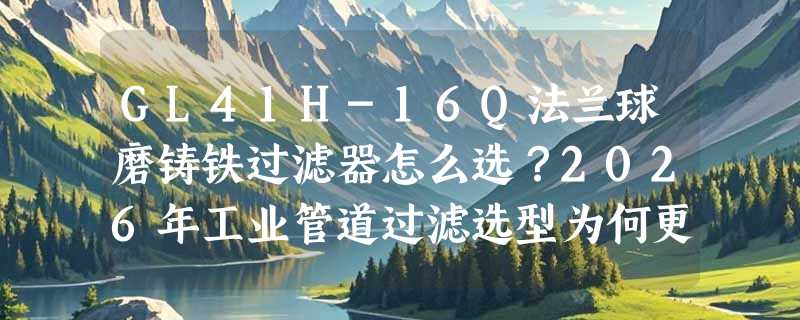 GL41H-16Q法兰球磨铸铁过滤器怎么选？2026年工业管道过滤选型为何更重PN16与烤漆工艺适配性？