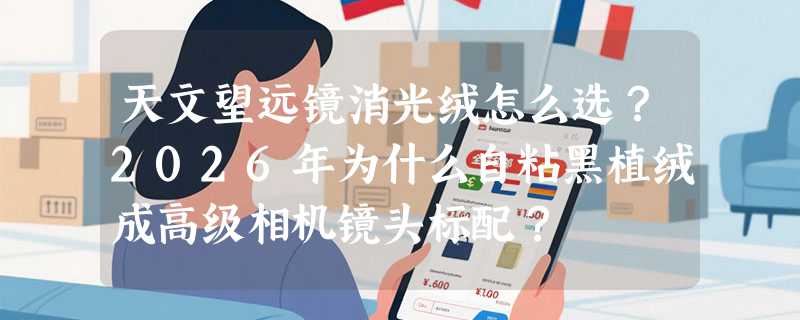 天文望远镜消光绒怎么选？2026年为什么自粘黑植绒成高级相机镜头标配？