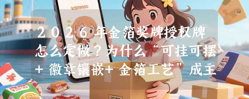 2026年金箔奖牌授权牌怎么定做？为什么“可挂可摆+徽章镶嵌+金箔工艺”成主流配置？