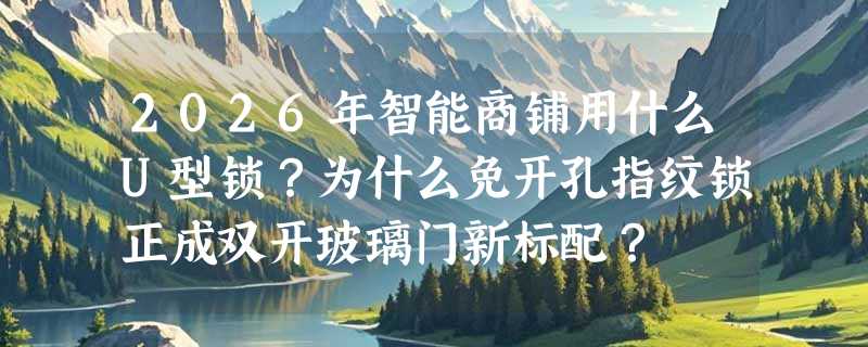 2026年智能商铺用什么U型锁？为什么免开孔指纹锁正成双开玻璃门新标配？