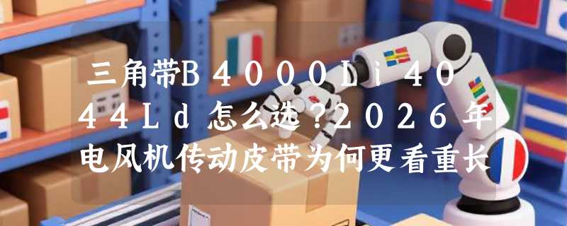 三角带B4000Li4044Ld怎么选？2026年电风机传动皮带为何更看重长度精度与材质耐候性？