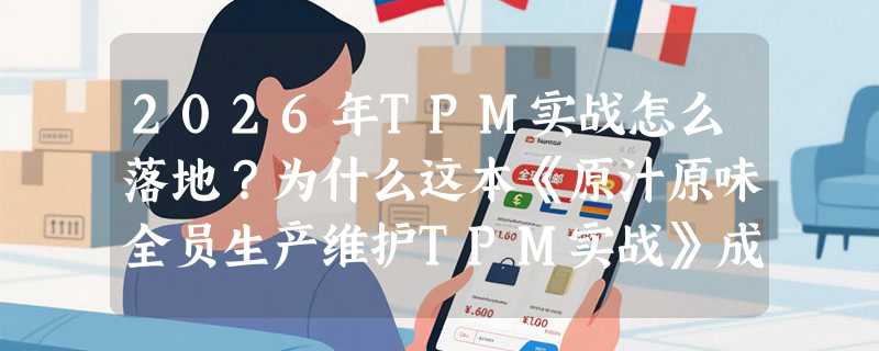 2026年TPM实战怎么落地？为什么这本《原汁原味全员生产维护TPM实战》成了设备管理者推TPM的首选实操手册？