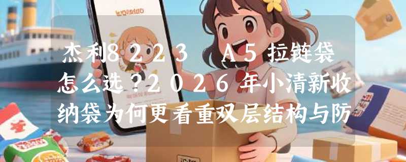 杰利8223 A5拉链袋怎么选？2026年小清新收纳袋为何更看重双层结构与防水耐候性？