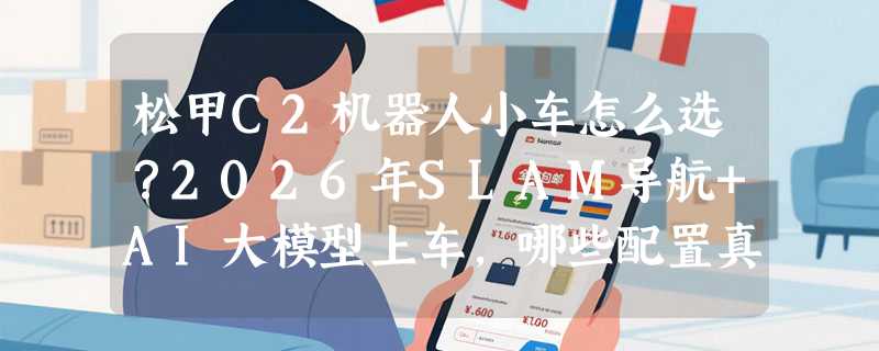 松甲C2机器人小车怎么选？2026年SLAM导航+AI大模型上车，哪些配置真能跑通ROS2实战？