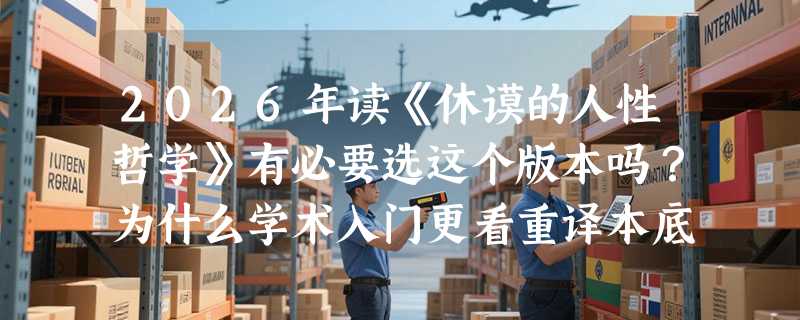 2026年读《休谟的人性哲学》有必要选这个版本吗？为什么学术入门更看重译本底本与出版规范？