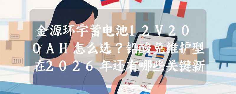 金源环宇蓄电池12V200AH怎么选？铅酸免维护型在2026年还有哪些关键新变化？