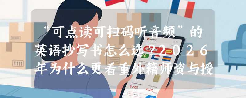 “可点读可扫码听音频”的英语抄写书怎么选？2026年为什么更看重外籍师资与授权真实性？