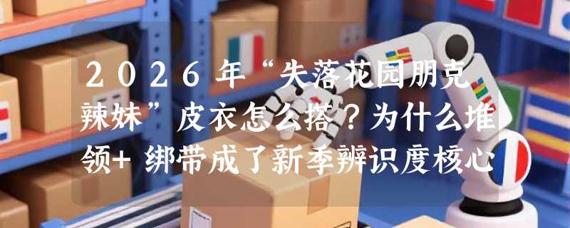 2026年“失落花园朋克辣妹”皮衣怎么搭？为什么堆领+绑带成了新季辨识度核心？