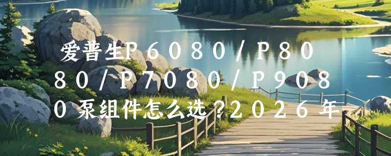 爱普生P6080/P8080/P7080/P9080泵组件怎么选？2026年原装清洗单元为何成稳定输出关键？