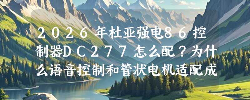 2026年杜亚强电86控制器DC277怎么配？为什么语音控制和管状电机适配成关键门槛？