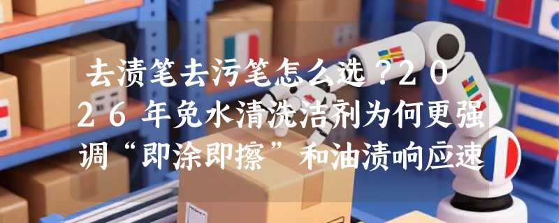 去渍笔去污笔怎么选？2026年免水清洗洁剂为何更强调“即涂即擦”和油渍响应速度？