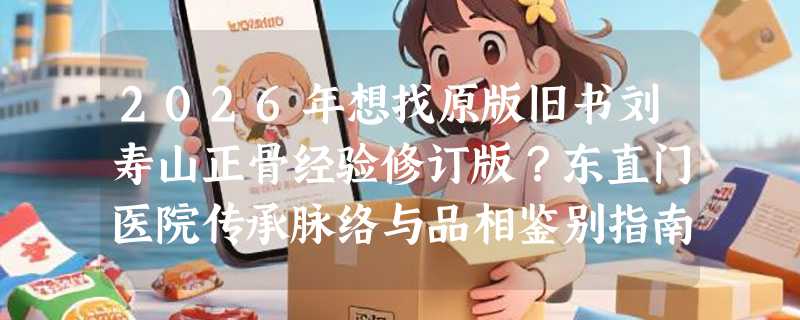 2026年想找原版旧书刘寿山正骨经验修订版？东直门医院传承脉络与品相鉴别指南