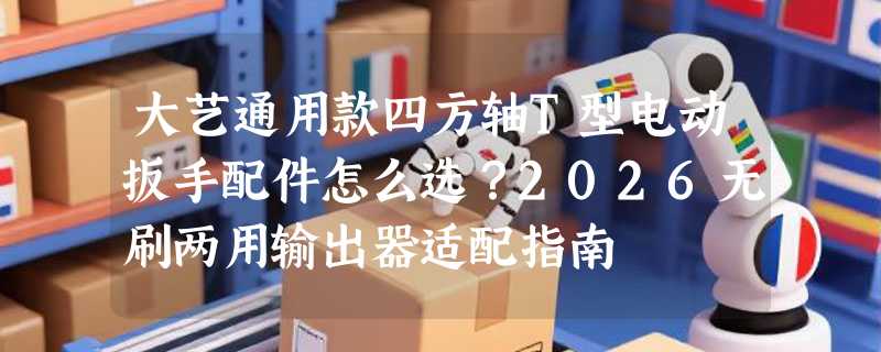 大艺通用款四方轴T型电动扳手配件怎么选？2026无刷两用输出器适配指南