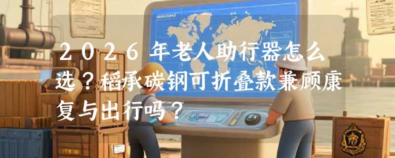 2026年老人助行器怎么选？稻承碳钢可折叠款兼顾康复与出行吗？