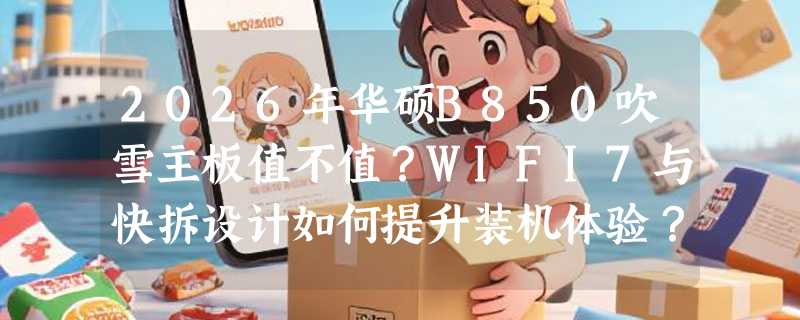 2026年华硕B850吹雪主板值不值？WIFI7与快拆设计如何提升装机体验？