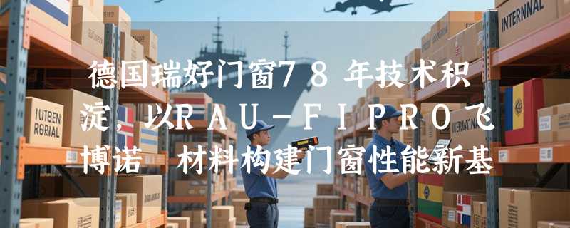 德国瑞好门窗78年技术积淀，以RAU-FIPRO飞博诺™材料构建门窗性能新基准