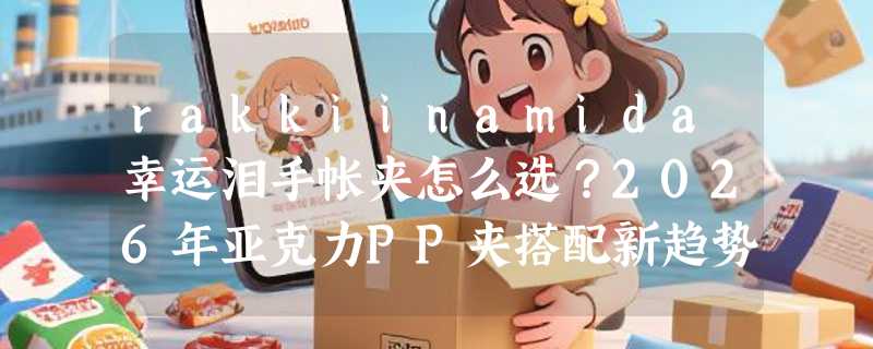 rakkiinamida幸运泪手帐夹怎么选？2026年亚克力PP夹搭配新趋势