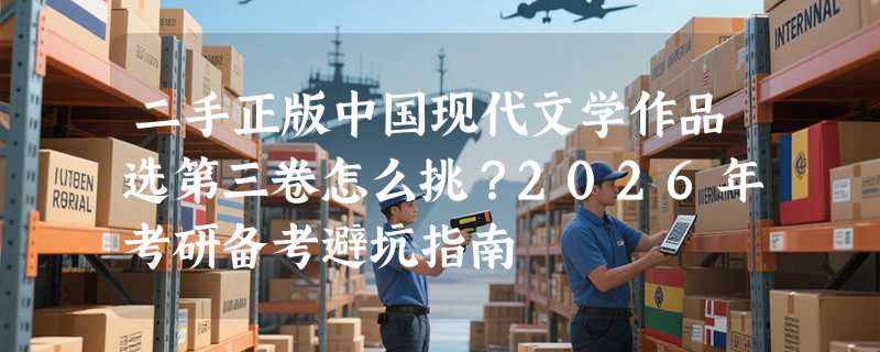 二手正版中国现代文学作品选第三卷怎么挑？2026年考研备考避坑指南