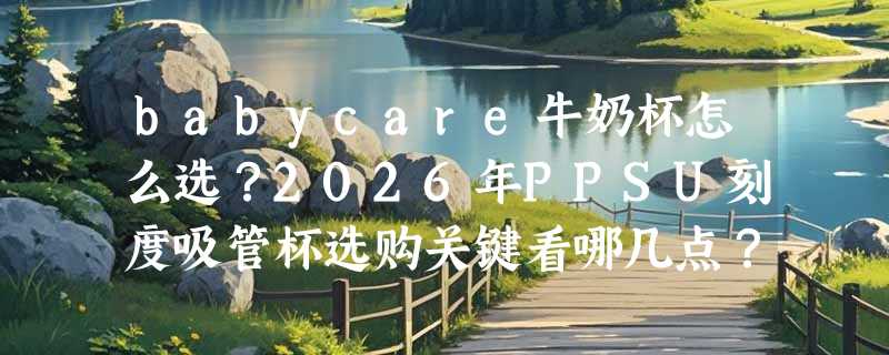 babycare牛奶杯怎么选？2026年PPSU刻度吸管杯选购关键看哪几点？