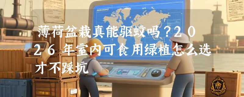 薄荷盆栽真能驱蚊吗？2026年室内可食用绿植怎么选才不踩坑