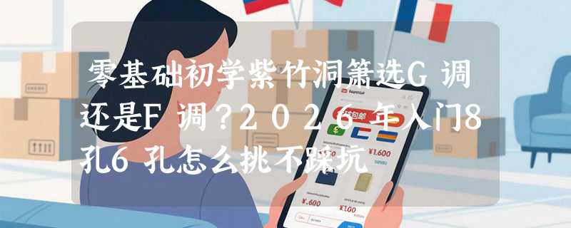 零基础初学紫竹洞箫选G调还是F调？2026年入门8孔6孔怎么挑不踩坑