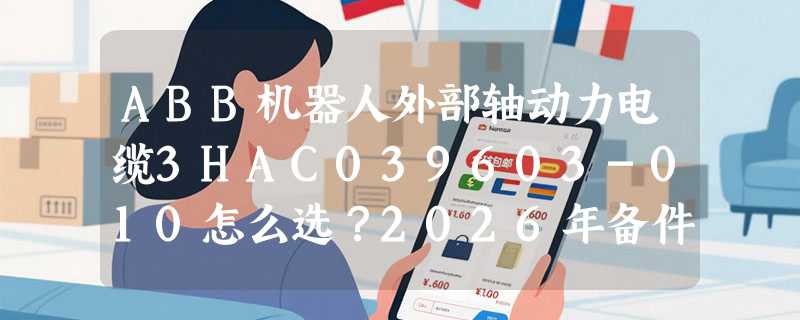 ABB机器人外部轴动力电缆3HAC039603-010怎么选？2026年备件采购避坑指南