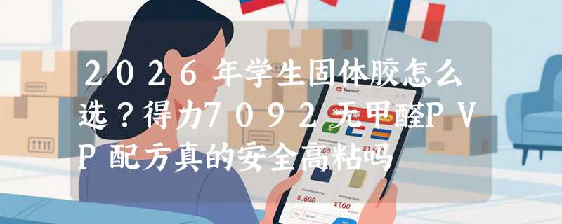 2026年学生固体胶怎么选？得力7092无甲醛PVP配方真的安全高粘吗