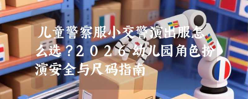 儿童警察服小交警演出服怎么选？2026幼儿园角色扮演安全与尺码指南