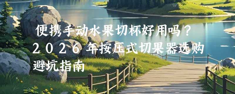 便携手动水果切杯好用吗？2026年按压式切果器选购避坑指南