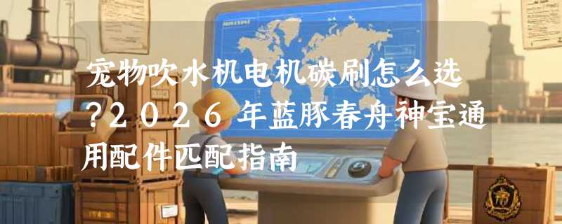 宠物吹水机电机碳刷怎么选？2026年蓝豚春舟神宝通用配件匹配指南