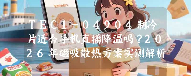 TEC1-04904制冷片适合手机直播降温吗？2026年磁吸散热方案实测解析