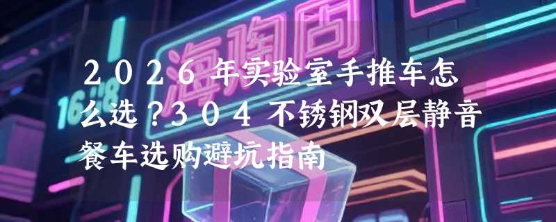 2026年实验室手推车怎么选？304不锈钢双层静音餐车选购避坑指南