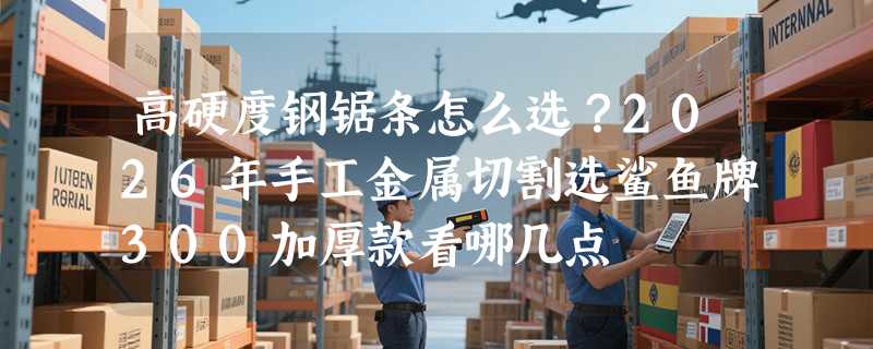 高硬度钢锯条怎么选？2026年手工金属切割选鲨鱼牌300加厚款看哪几点