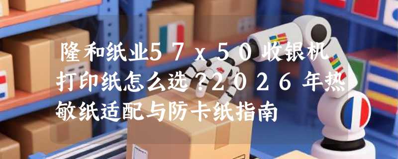 隆和纸业57x50收银机打印纸怎么选？2026年热敏纸适配与防卡纸指南
