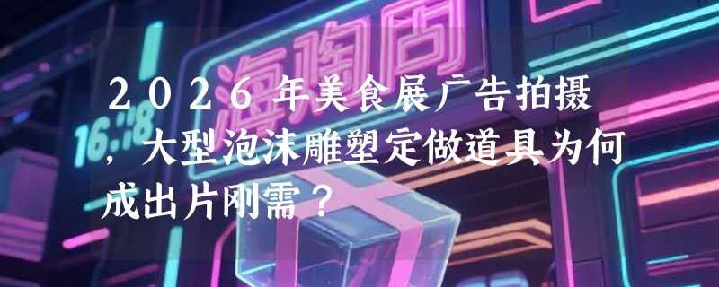 2026年美食展广告拍摄，大型泡沫雕塑定做道具为何成出片刚需？