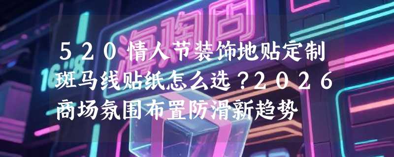 520情人节装饰地贴定制斑马线贴纸怎么选？2026商场氛围布置防滑新趋势