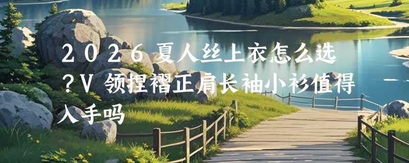 2026夏人丝上衣怎么选？V领捏褶正肩长袖小衫值得入手吗