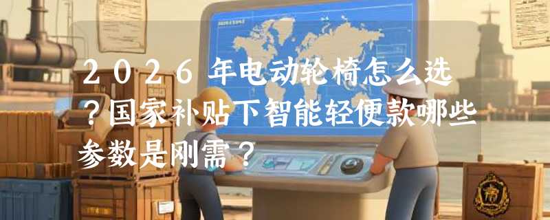 2026年电动轮椅怎么选？国家补贴下智能轻便款哪些参数是刚需？