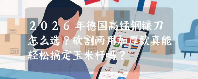 2026年德国高锰钢镰刀怎么选？砍割两用加厚款真能轻松搞定玉米杆吗？