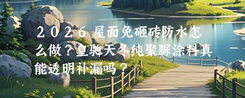 2026屋面免砸砖防水怎么做？皇驰天冬纯聚脲涂料真能透明补漏吗？