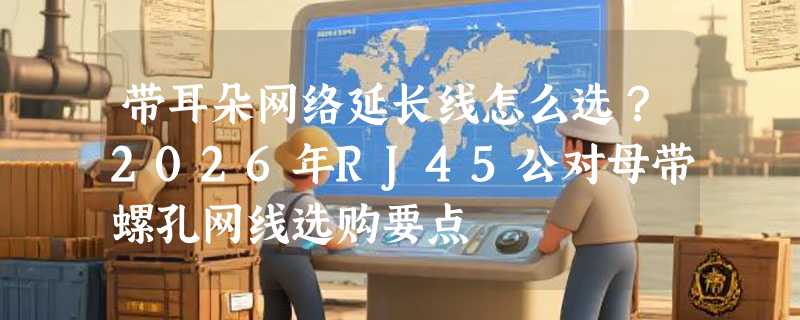 带耳朵网络延长线怎么选？2026年RJ45公对母带螺孔网线选购要点