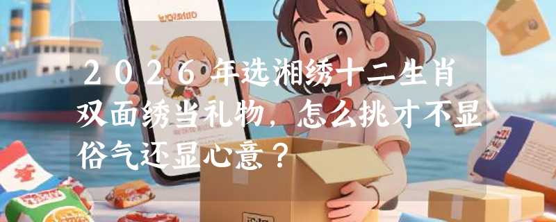 2026年选湘绣十二生肖双面绣当礼物，怎么挑才不显俗气还显心意？
