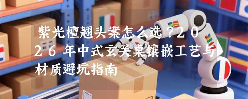紫光檀翘头案怎么选？2026年中式玄关桌镶嵌工艺与材质避坑指南