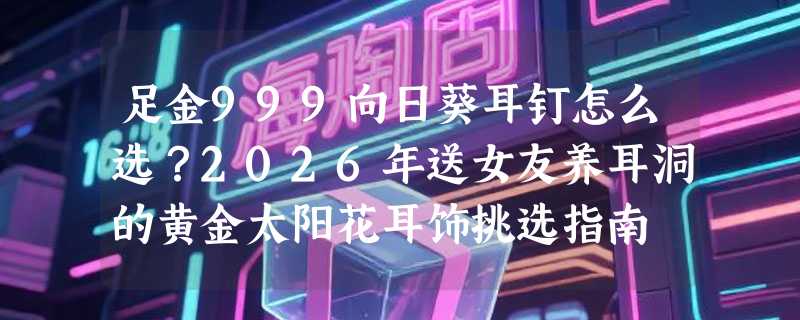 足金999向日葵耳钉怎么选？2026年送女友养耳洞的黄金太阳花耳饰挑选指南